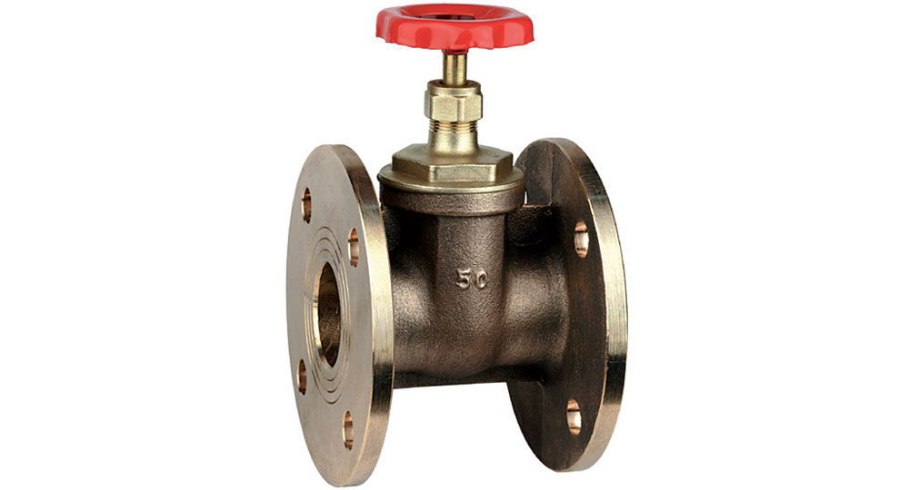 Flanged bronze gate valve PN10/16.