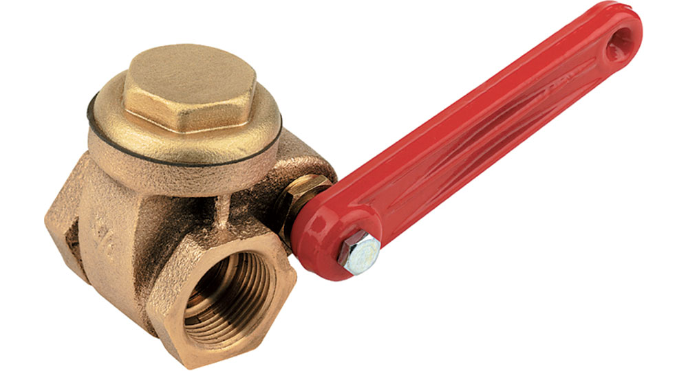 Bronze quick-locking gate valve.