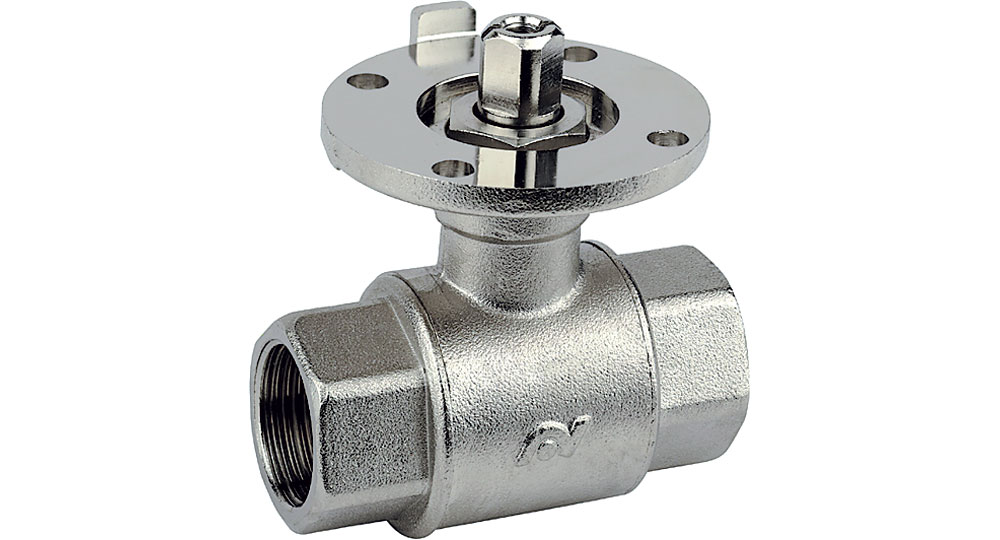 Ball valve full bore F.F. ISO F05 actuators disposals.