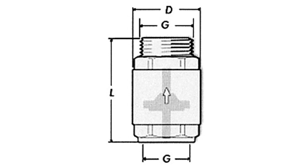 Universal check valve F.M.